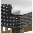Padma's Plantation Alfresco Wicker Patio Counterstool in Crocodile Green Rattan