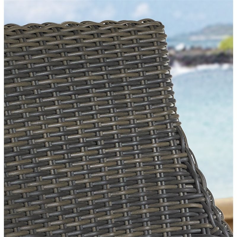 Padma's Plantation Alfresco Wicker Patio Counterstool in Crocodile Green Rattan