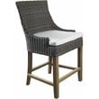 Padma's Plantation Alfresco Wicker Patio Counterstool in Crocodile Green Rattan