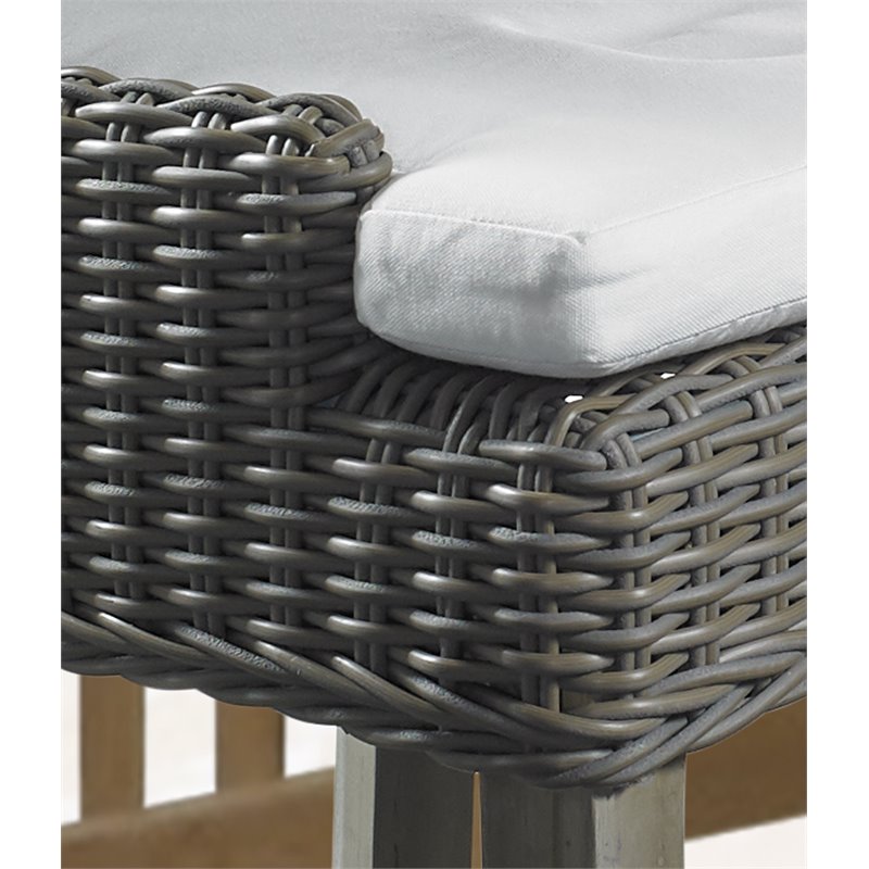 Padma's Plantation Alfresco Wicker Patio Counterstool in Kubu Gray
