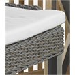 Padma's Plantation Alfresco Wicker Patio Counterstool in Kubu Gray