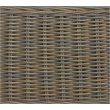 Padma's Plantation Barbados Wicker Rounded Patio Sofa in Kubu Gray