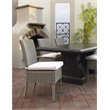Padma's Plantation Boca Wicker Patio Cushion Chair in Kubu Gray