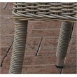 Padma's Plantation Boca Wicker Patio Cushion Chair in Kubu Gray