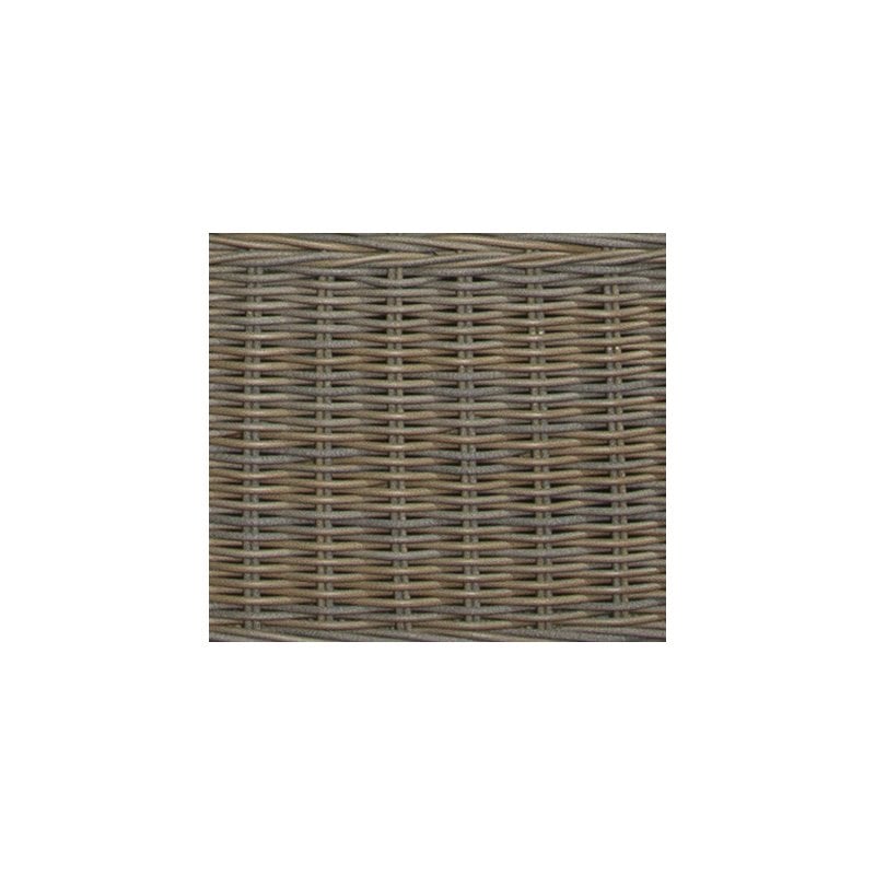 Padma's Plantation Boca Wicker Patio Cushion Chair in Kubu Gray