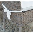 Padma's Plantation Boca Wicker Patio Cushion Chair in Kubu Gray