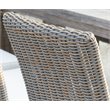 Padma's Plantation Boca Wicker Patio Cushion Chair in Kubu Gray