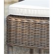 Padma's Plantation Boca Wicker Patio Cushion Chair in Kubu Gray