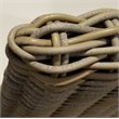 Padma's Plantation Boca Wicker Patio Cushion Chair in Kubu Gray