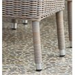Padma's Plantation Boca Wicker Patio Cushion Chair in Kubu Gray