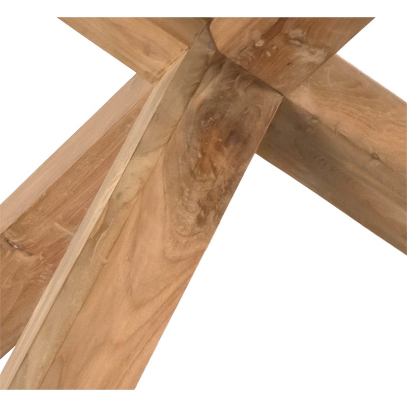 padma's plantation bora bora wood patio dining table in natural