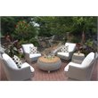 Padma's Plantation Cayman Island Wicker Patio Swivel Chair in Kubu Gray