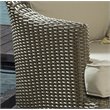Padma's Plantation Cayman Island Wicker Patio Swivel Chair in Kubu Gray