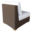 Padma's Plantation Nautilus Wicker Patio Chair in Kubu Gray