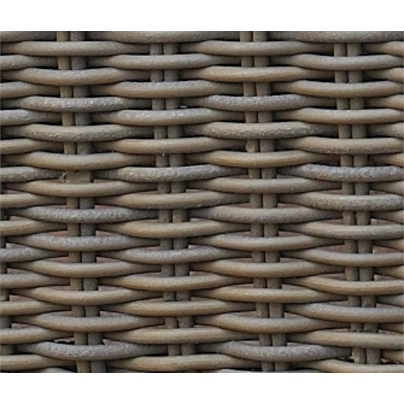 Padma's Plantation Nautilus Wicker Patio Chair in Kubu Gray
