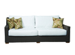 Padma's Plantation Nautilus Wicker Patio Loveseat in Kubu Gray