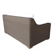Padma's Plantation Nautilus Wicker Patio Loveseat in Kubu Gray