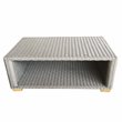 Padma's Plantation Nautilus Wicker Patio Coffee Table in Kubu Gray