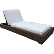Padma's Plantation Nautilus Wicker Patio Chaise in Kubu Gray