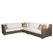 Padma's Plantation Nautilus Wicker Patio Chaise in Kubu Gray