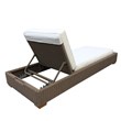 Padma's Plantation Nautilus Wicker Patio Chaise in Kubu Gray