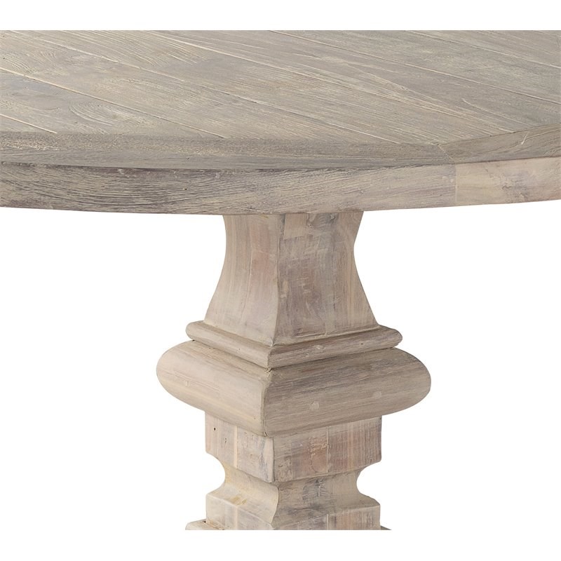 Padma's Plantation Palmetto Wood Patio Dining Table in Natural