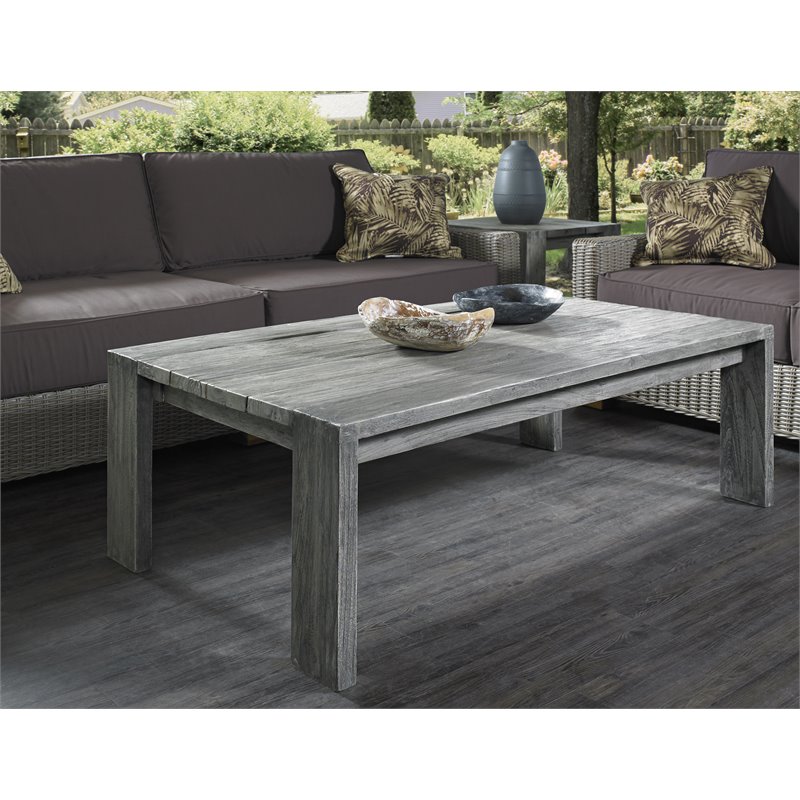 Padma's Plantation Ralph Wood Patio Coffee Table in Natural