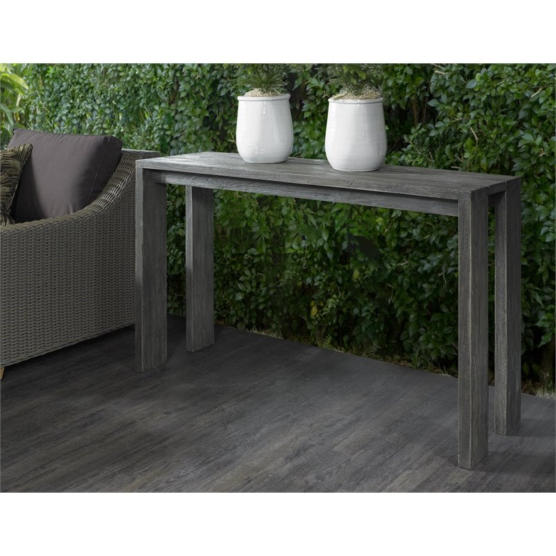 Padma's Plantation Ralph Wood Patio Console Table in Natural