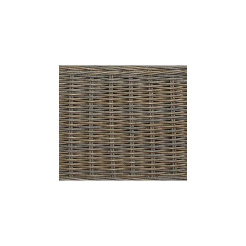Padma's Plantation Wing Aluminum Patio Wing Cushion Chair in Kubu Gray