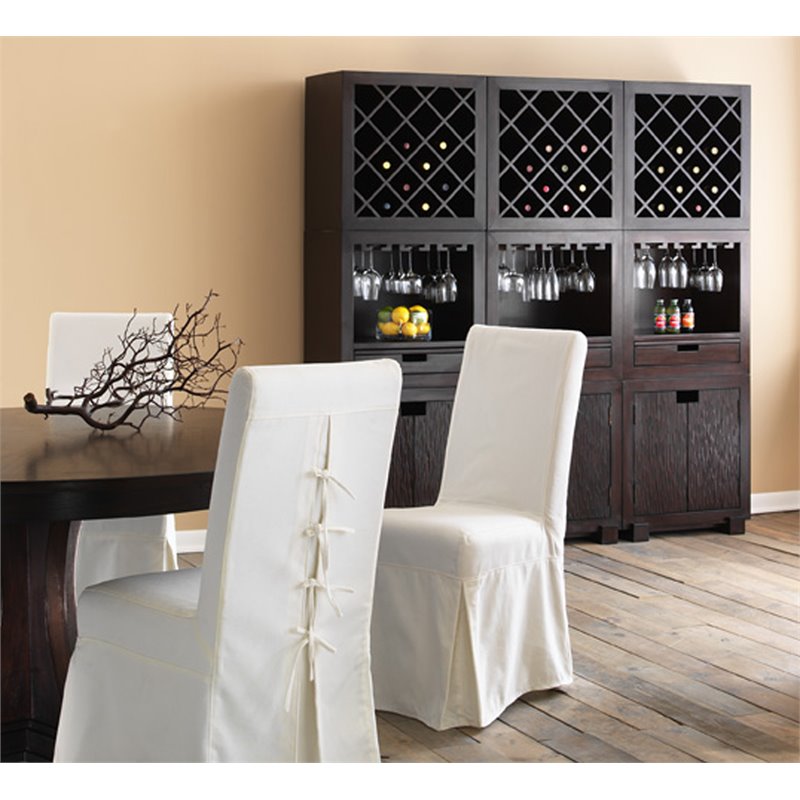 Padma's Plantation Pacific Beach Wood Dining Chair in Sunbleached White