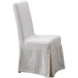 Padma's Plantation Pacific Beach Wood Dining Chair in Sunbleached White