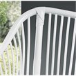 Padma's Plantation Palm Rattan Occasional Chair in White