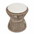Padma's Plantation Ranch Rattan Stool in Natural