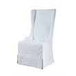 Padma's Plantation Atlantic Beach Solid Wood Dining Chair in Sunbleached White