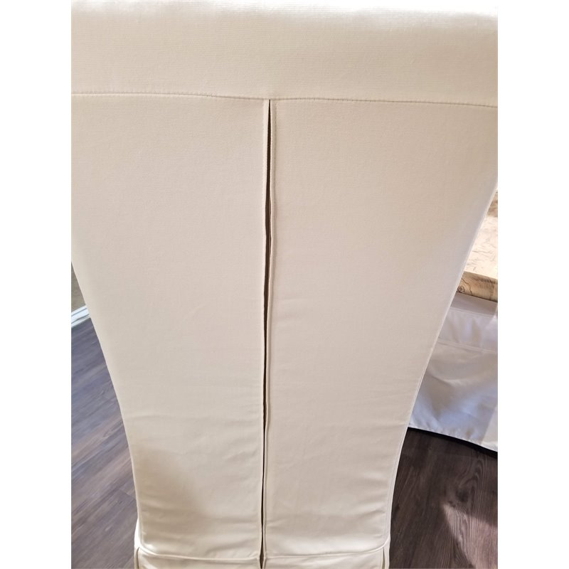Padma's Plantation Atlantic Beach Solid Wood Dining Chair in Sunbleached White