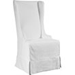 Padma's Plantation Atlantic Beach Solid Wood Dining Chair in Sunbleached White