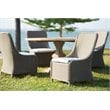 Padma's Plantation Nautilus Wicker Patio Dining Chair in Kubu Gray
