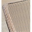 Padma's Plantation Nautilus Wicker Patio Dining Chair in Kubu Gray
