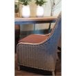 Padma's Plantation Nautilus Wicker Patio Dining Chair in Kubu Gray