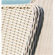 Padma's Plantation Nautilus Wicker Patio Dining Chair in Kubu Gray
