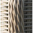 Padma's Plantation Nautilus Wicker Patio Dining Chair in Kubu Gray