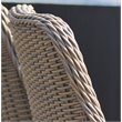Padma's Plantation Nautilus Wicker Patio Dining Chair in Kubu Gray
