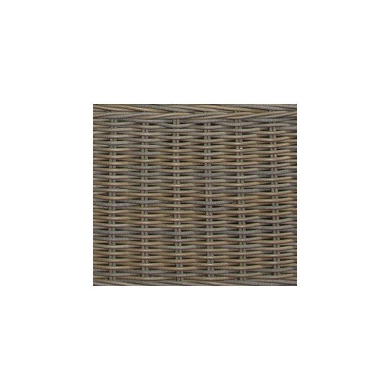 Padma's Plantation Wicker Patio Wing Swivel Chair in Kubu Gray
