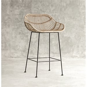 Padma's Plantation Mia Counterstool in Natural / Black