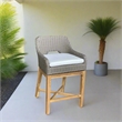 Padma's Plantation Dunes Outdoor Counter Stool in Outdoor Kubu Grey