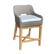 Padma's Plantation Dunes Outdoor Counter Stool in Outdoor Kubu Grey
