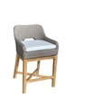 Padma's Plantation Dunes Outdoor Counter Stool in Outdoor Kubu Grey
