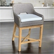 Padma's Plantation Dunes Outdoor Counter Stool in Outdoor Kubu Grey