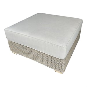 Padma's Plantation Nautilus Outdoor Extra Large Ottoman in Naturral
