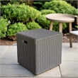 Padma's Plantation Nautilus Outdoor Cube in Outdoor Kubu Grey